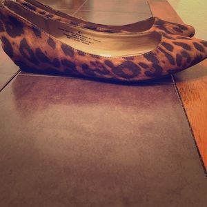 Leopard print flats